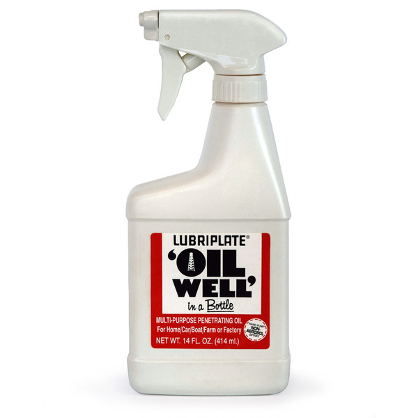 Lubriplate Oil Well In A Bottle, 12/14oz Btls, Moisture Displacement, Penetrating Fluid, Non-Aerosol Spray Pump L0188-067